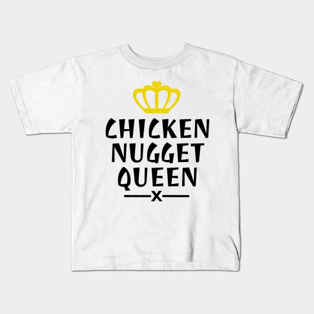 Chicken nugget queen Kids T-Shirt by LunaMay